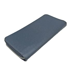 Louis Vuitton-Louis Vuitton Taiga Zippy Wallet M32837-Blue,Navy blue