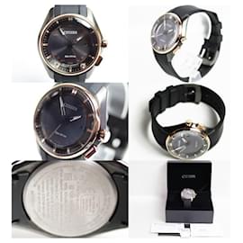 Citizens of Humanity-Citizen Promaster Eco Drive Chronograph Watch-Black,Golden