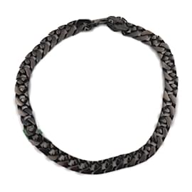 Louis Vuitton-Louis Vuitton Collier Chain Links Patches Necklace-Black,Green
