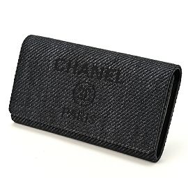 Chanel Deauville Long Wallet Black