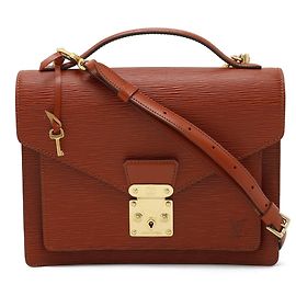 Sac à main Monceau Epi Louis Vuitton Marron