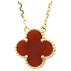 Van Cleef & Arpels Vintage Alhambra Pendant Necklace Golden