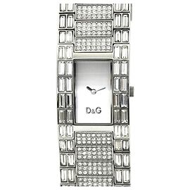 Relógio de quartzo em aço inoxidável para mulheres Dolce & Gabbana Prata
