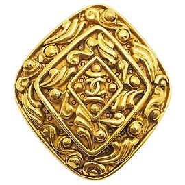 Broche Coco en diamant vintage de Chanel Doré