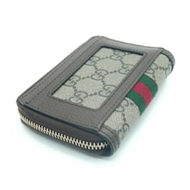 Gucci-Gucci Ophidia GG Card Case-Beige