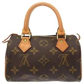 Louis Vuitton-Louis Vuitton Monogram Mini Speedy Handbag-Brown