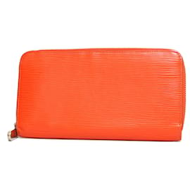 Louis Vuitton-Louis Vuitton Epi Leather Long Wallet-Other,Orange