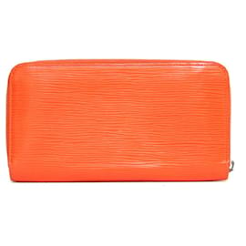 Louis Vuitton-Louis Vuitton Epi Leather Long Wallet-Other,Orange