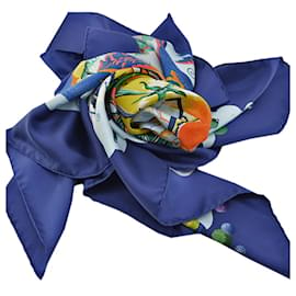 Hermès-Hermes Scarf Carre 90 THE ALFEE 25th Anniversary-Multiple colors,Yellow,Navy blue