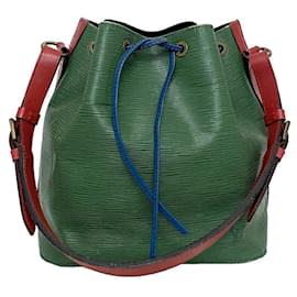 Louis Vuitton-Louis Vuitton Drawstring Bag Petit Noe-White,Red,Blue,Multiple colors,Green