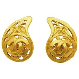 Chanel-Chanel 95A Coco Earrings in Gold-Golden