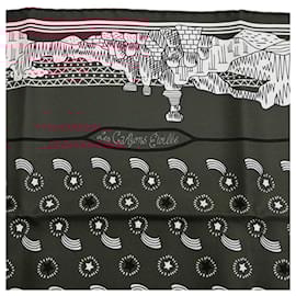 Hermès-Hermes Limited Edition Petit Care Carre Scarf-Dark red