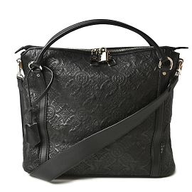 Louis Vuitton Monogram Antheia Handbag Black Silvery