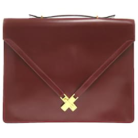 Hermès-Bolsa Clutch Mini Kelly da Hermès em Rouge H-Vermelho