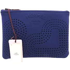 Hermès-Pochete Hermes Neoban Zen Au Soleil PM Marine-Azul marinho