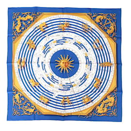 Hermès-Lenço de seda Hermès Carré 90 Astrologia-Azul