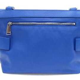 Bottega Veneta-Sac à épaule en cuir bleu Bottega Veneta-Bleu