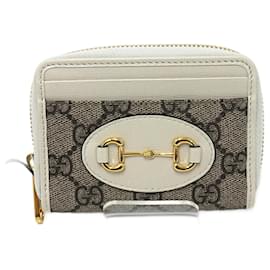 Gucci-Gucci Horsebit 1955 Card Case-Beige,Cream