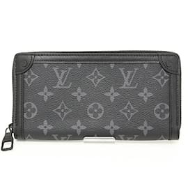 Louis Vuitton-Louis Vuitton Coin Purse in Monogram Eclipse-Brown,Black,Monogram