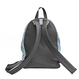 Tod's-Mochila de couro com padrão de folhas da Tod's-Preto,Branco,Azul