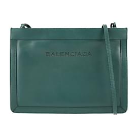 Balenciaga-Sac à épaule en cuir vert Balenciaga-Vert