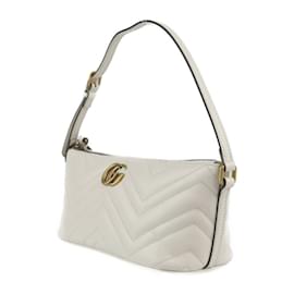 Gucci-Gucci GG Marmont Shoulder Bag-White,Cream