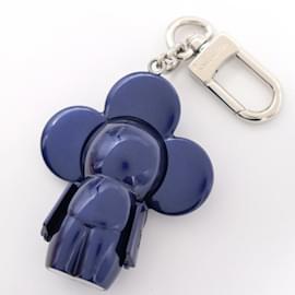 Louis Vuitton-Louis Vuitton Bijou Sac Vivienne Keychain-Silvery,Navy blue