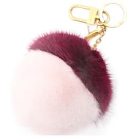 Louis Vuitton-Chaveiro Bubble Duo Louis Vuitton-Rosa,Bordeaux