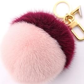 Louis Vuitton-Louis Vuitton Bubble Duo Keychain-Pink,Dark red