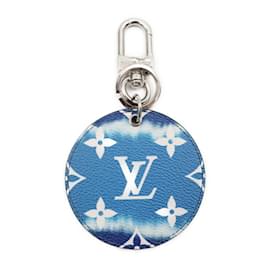 Louis Vuitton-Chaveiro Portocre Illustre Louis Vuitton-Branco,Azul