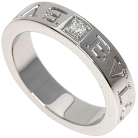 Bulgari-Bague Bvlgari Double 1P en diamant dans l'or blanc 18K-Autre