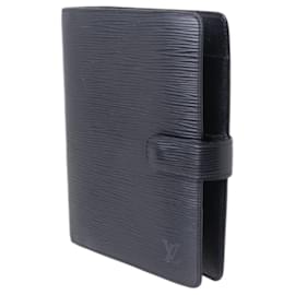 Louis Vuitton-Louis Vuitton Agenda MM Notebook Cover-Black