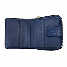 Gucci-Gucci Blue Leather Coin Purse-Blue