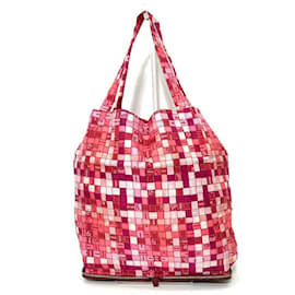 Hermès-Hermes Silky Pop Eco Handbag-Pink,Red,Dark red