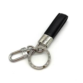 Louis Vuitton-Louis Vuitton Dragonne LV Padlock Keyring-Black