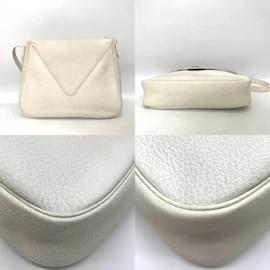 Hermès-Bolsa de Ombro Hermes Christine Branca-Branco