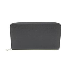 Louis Vuitton-Louis Vuitton Taiga Leather Long Wallet-Black,Grey