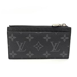 Louis Vuitton-Louis Vuitton Monogram Eclipse Coin Purse-Black