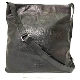 Bulgari-Bolsa de ombro em couro preto Bvlgari Collezione-Preto