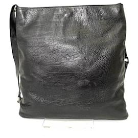 Bulgari-Bvlgari Collezione Black Leather Shoulder Bag-Black