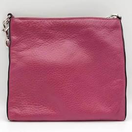 Loewe-Bolso de hombro de cuero rosa Loewe Heritage Anagram-Rosa