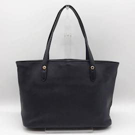 Bulgari-Bolsa tote de couro preto Bvlgari Collezione-Preto