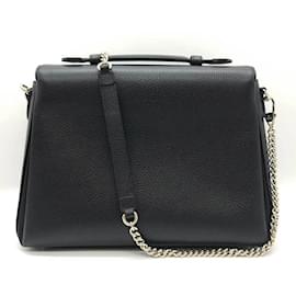 Gucci-Bolsa de ombro com corrente Interlocking G da Gucci-Preto