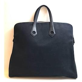 Hermès-Bolsa Hermès Ibou GM Preta-Preto