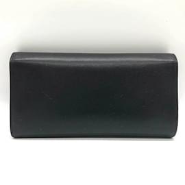 Chanel-Chanel Black Leather Long Wallet-Black