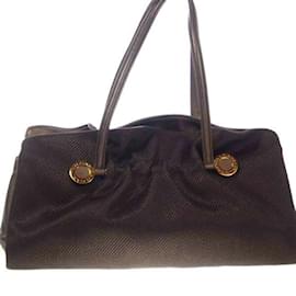 Bulgari-Bvlgari Brown Canvas Tote Bag-Brown