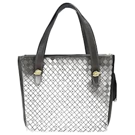 Bally-BALLY Damenhandtasche mit Lederquaste Charm-Anthrazitgrau