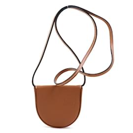 Loewe-Mini bolsa de moedas Loewe em couro marrom-Marrom