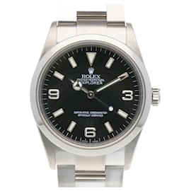 Rolex-Rolex Explorer Oyster Perpetual Watch SS 114270 Men's-Black,Silvery