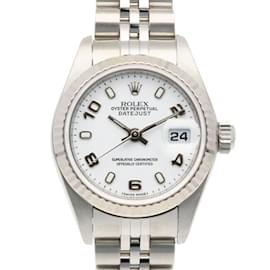 Rolex-Montre Rolex Datejust Oyster Perpetual-Argenté,Blanc